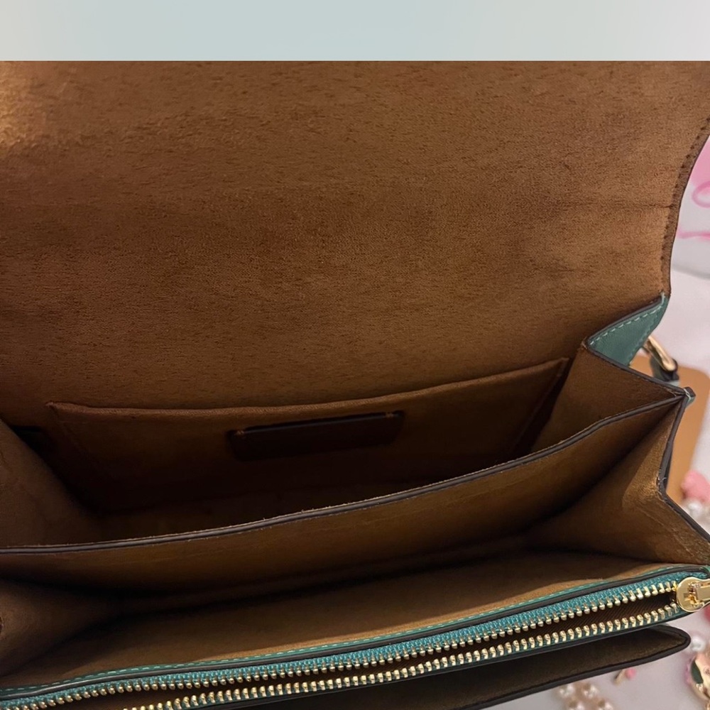 COACH Klare Quilted Crossbody (Green) - Picture 5 of 6